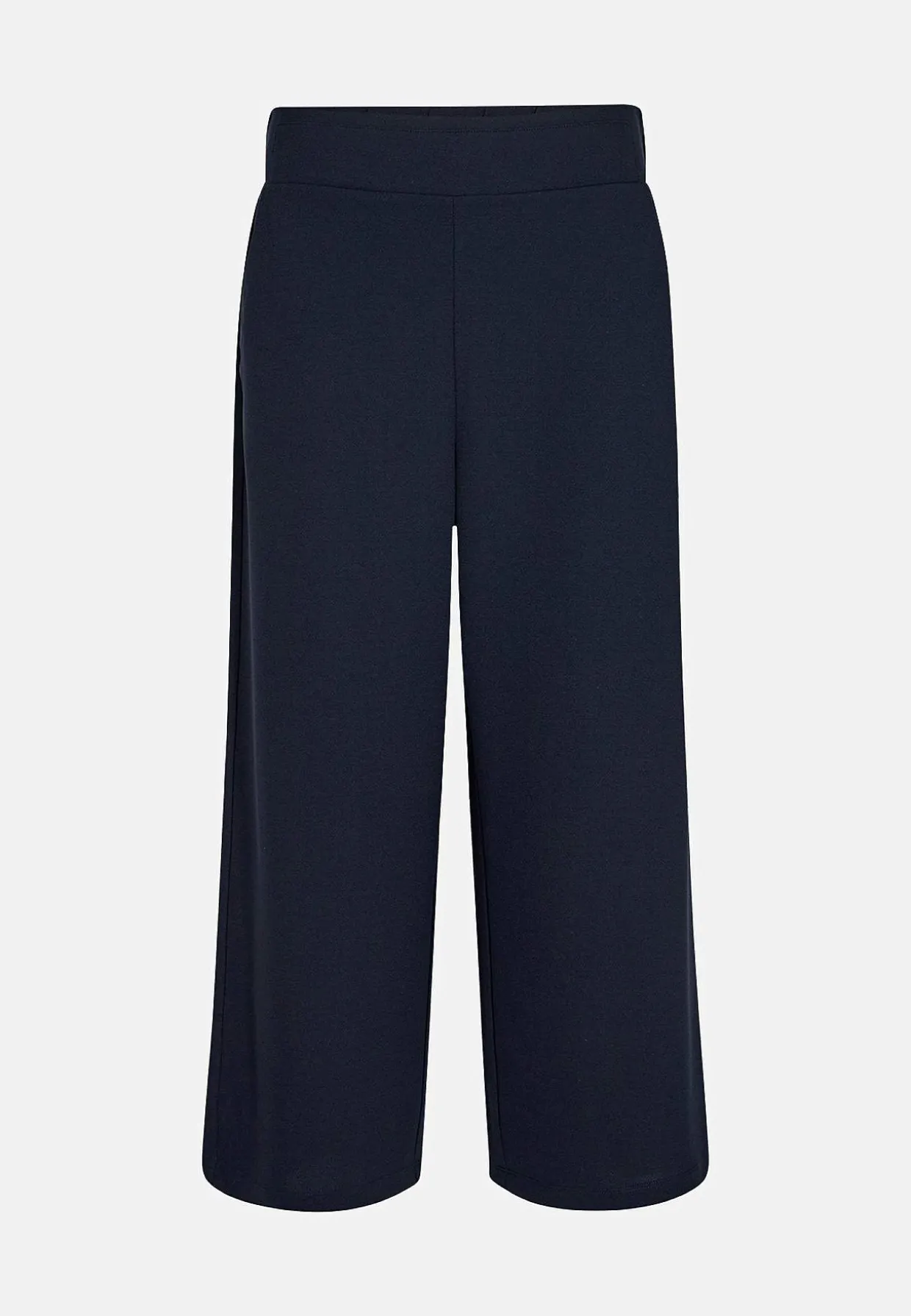 Ankellange jerseybukser med brede ben