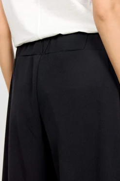 Ankellange jerseybukser med brede ben