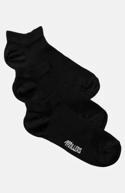 Ankelstrømpe i bomuldsviscose 3-pack