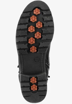 Ankelstøvle med snøring og lynlås