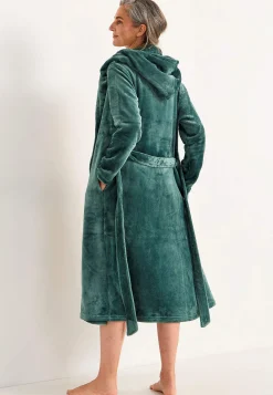 Badekåbe i fleece med hætte