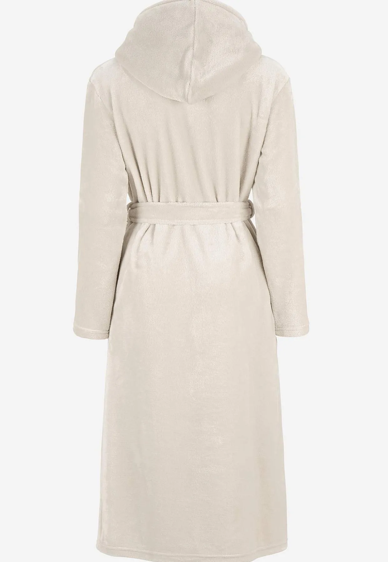 Badekåbe i fleece med hætte