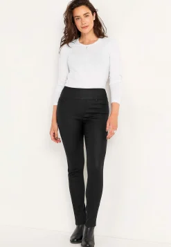 Belagt jegging med smalle ben