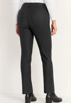 Belagte bukser med lige ben