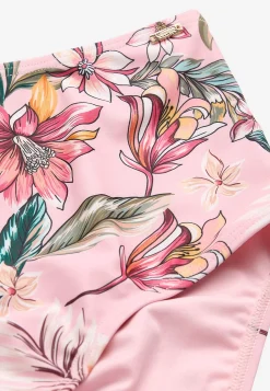Bikiniunderdel med høj talje og et blomstermønster Verona