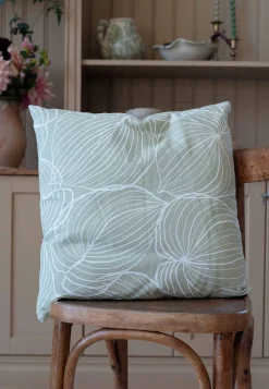 Bladmønstret pudebetræk