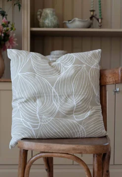 Bladmønstret pudebetræk