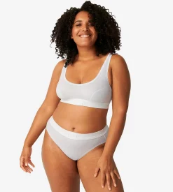 Blød BH-top i bomuld Double comfort