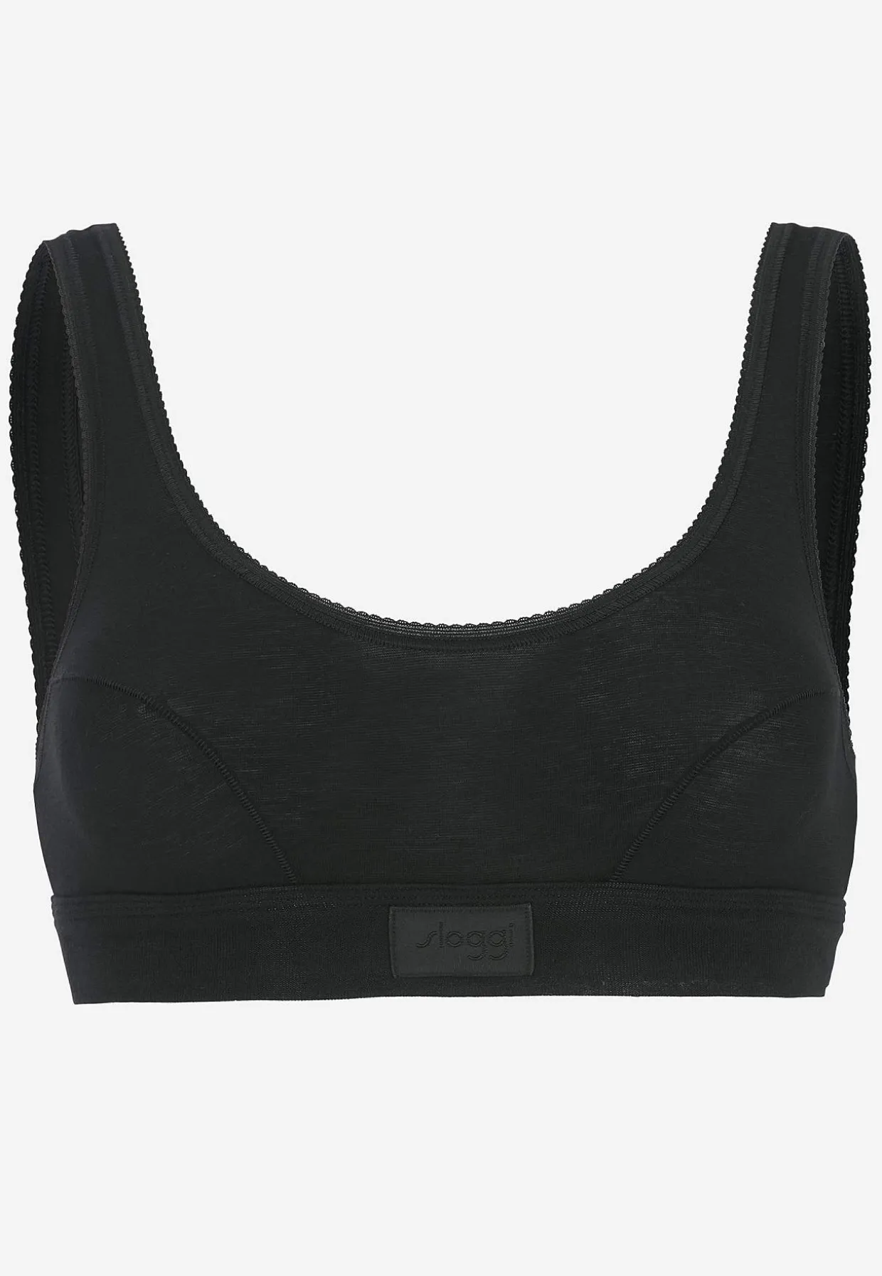 Blød BH-top i bomuld Double comfort