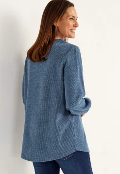 Blød jerseytrøje med knapper Beata | Cellbes