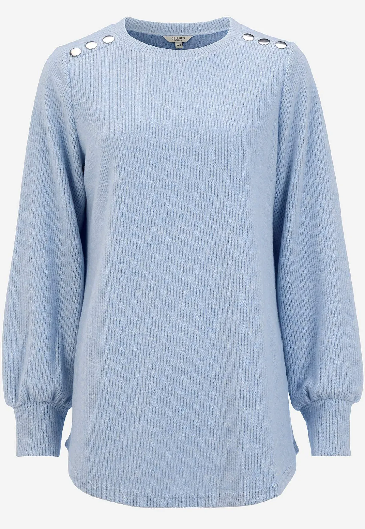 Blød jerseytrøje med knapper Beata