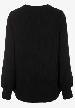 Blød jerseytrøje med knapper Beata