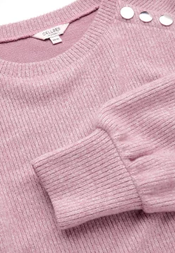 Blød jerseytrøje med knapper Beata