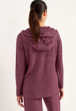 Blød jerseytunika med hætte