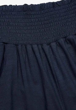 Bløde jerseybukser med smocket elastisk talje Liv