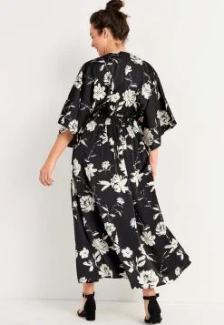 Blomstret maxi kjole | Cellbes