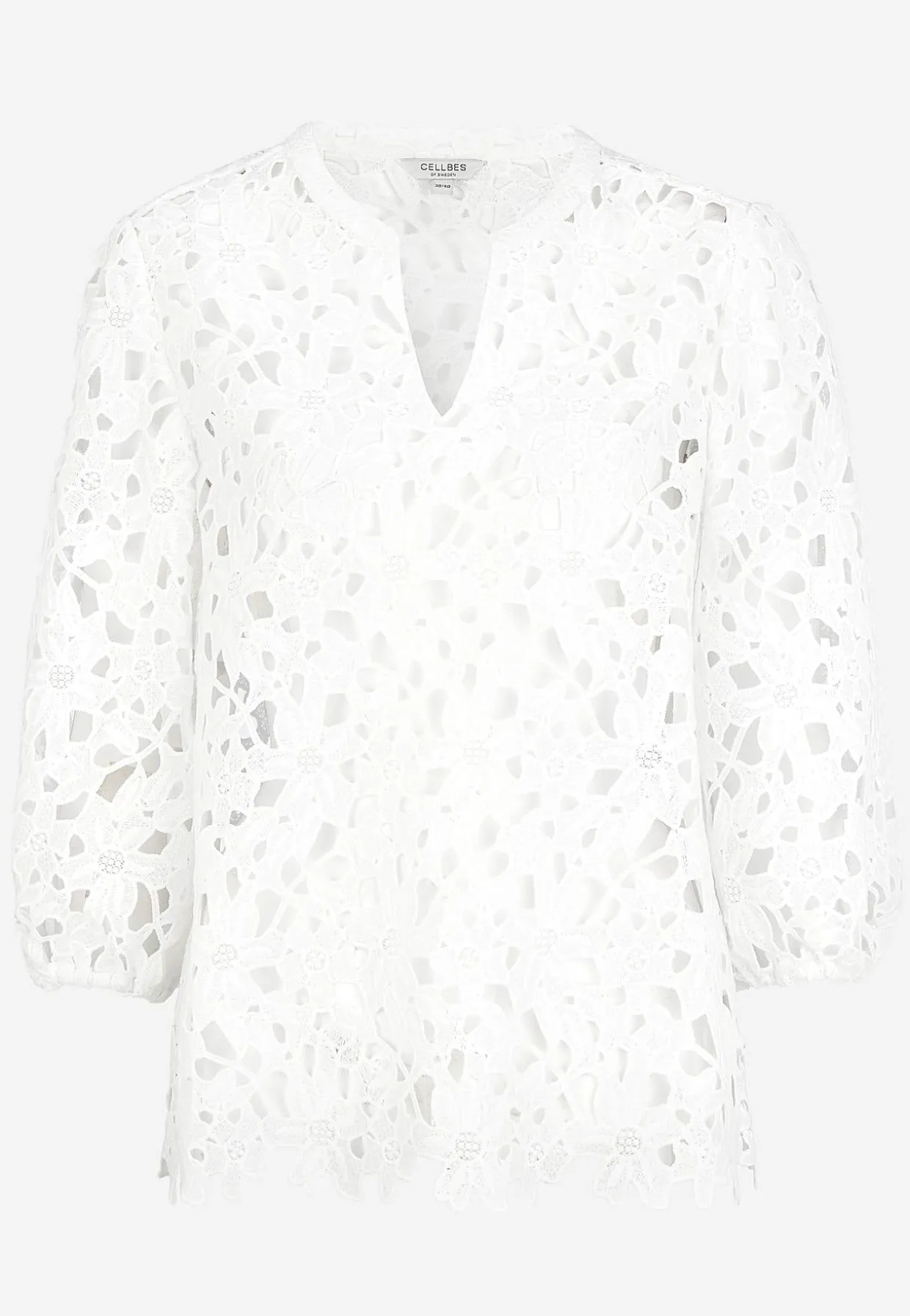 Blondebluse med et blomstermønster | Cellbes