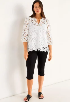 Blondebluse med et blomstermønster | Cellbes