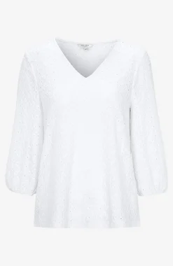 Blondetop med hulmønster | Cellbes