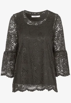 Blondetop med trompetærme | Cellbes