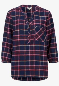 Bluse i flonel med brystlomme | Cellbes