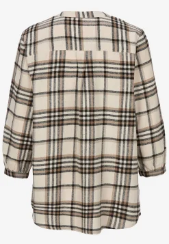 Bluse i flonel med brystlomme | Cellbes