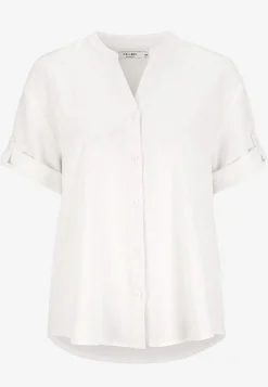 Bluse i hørblanding