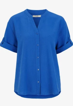 Bluse i hørblanding