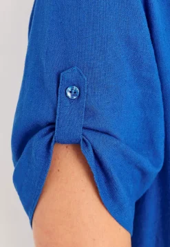 Bluse i hørblanding