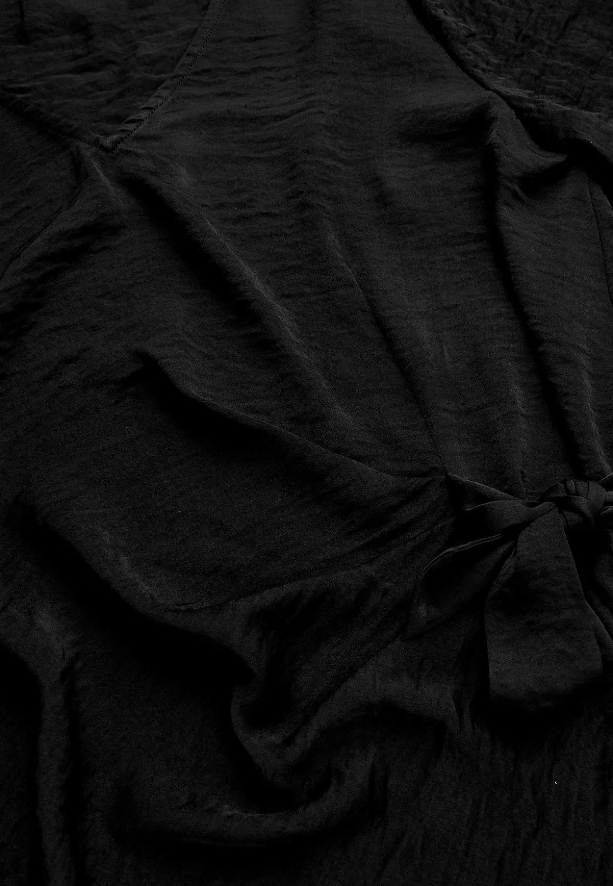 Bluse med bindebånd