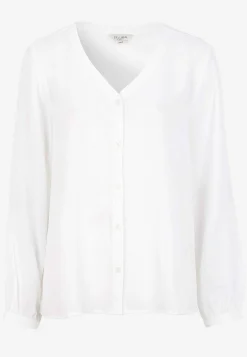 Bluse med crepe kvalitet