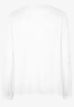 Bluse med crepe kvalitet