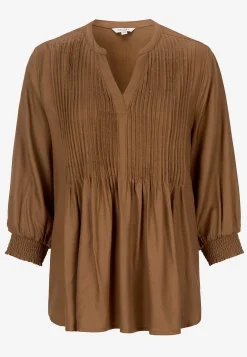 Bluse med syede lægge | Cellbes