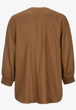 Bluse med syede lægge | Cellbes