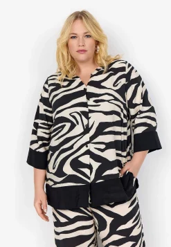 Bluse med zebramønster | Cellbes