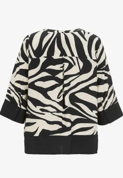 Bluse med zebramønster | Cellbes
