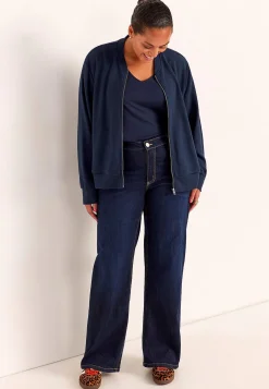 Bomberjakke i jersey