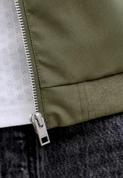 Bomberjakke med mat overflade