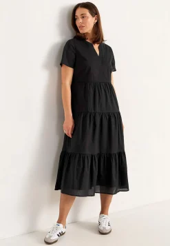 Bomuldskjole med volant