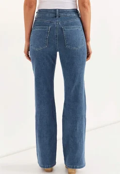 Bootcut jeans med superstræk Sara