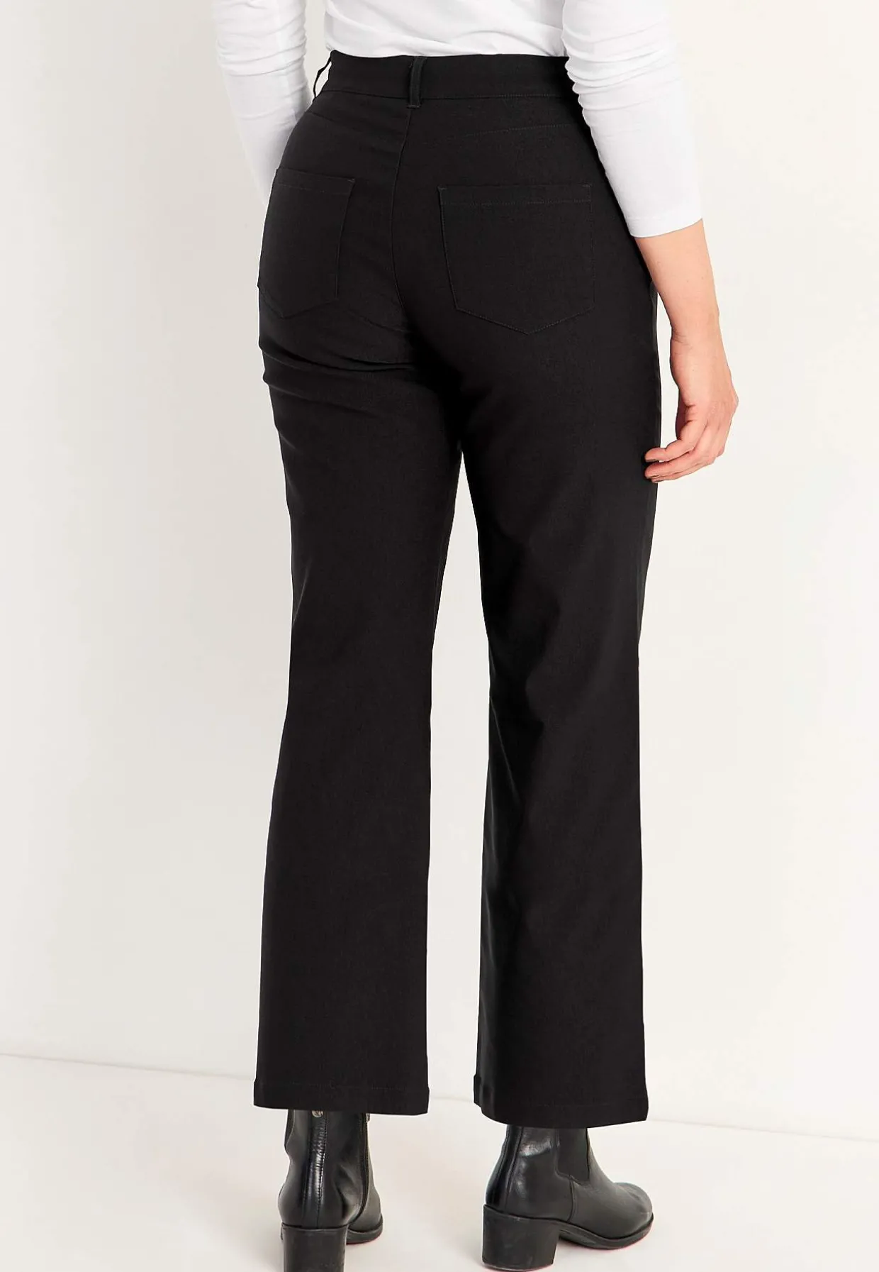 Brede ankelbukser i bengalin | Cellbes