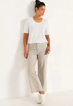 Brede ankelbukser i bengalin