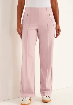 Brede bukser i Punto di Roma jersey Lisa