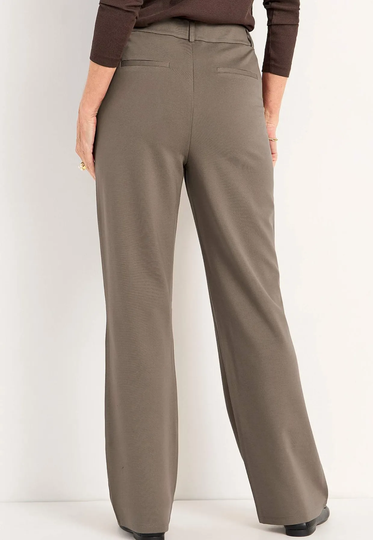 Brede bukser i Punto di Roma jersey med lommer Lisa | Cellbes