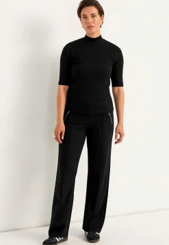 Brede bukser i Punto di Roma jersey Lisa