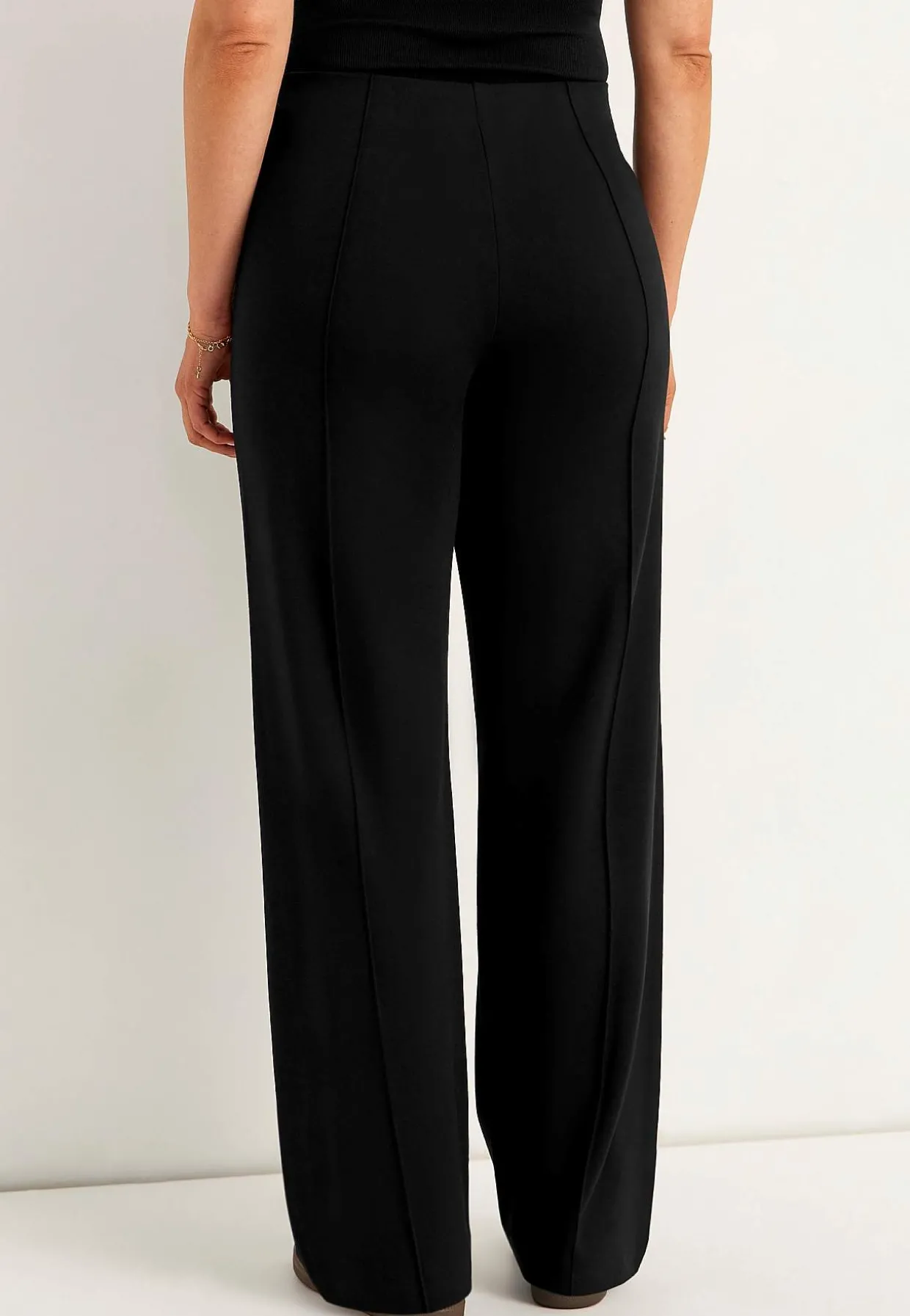 Brede bukser i Punto di Roma jersey Lisa