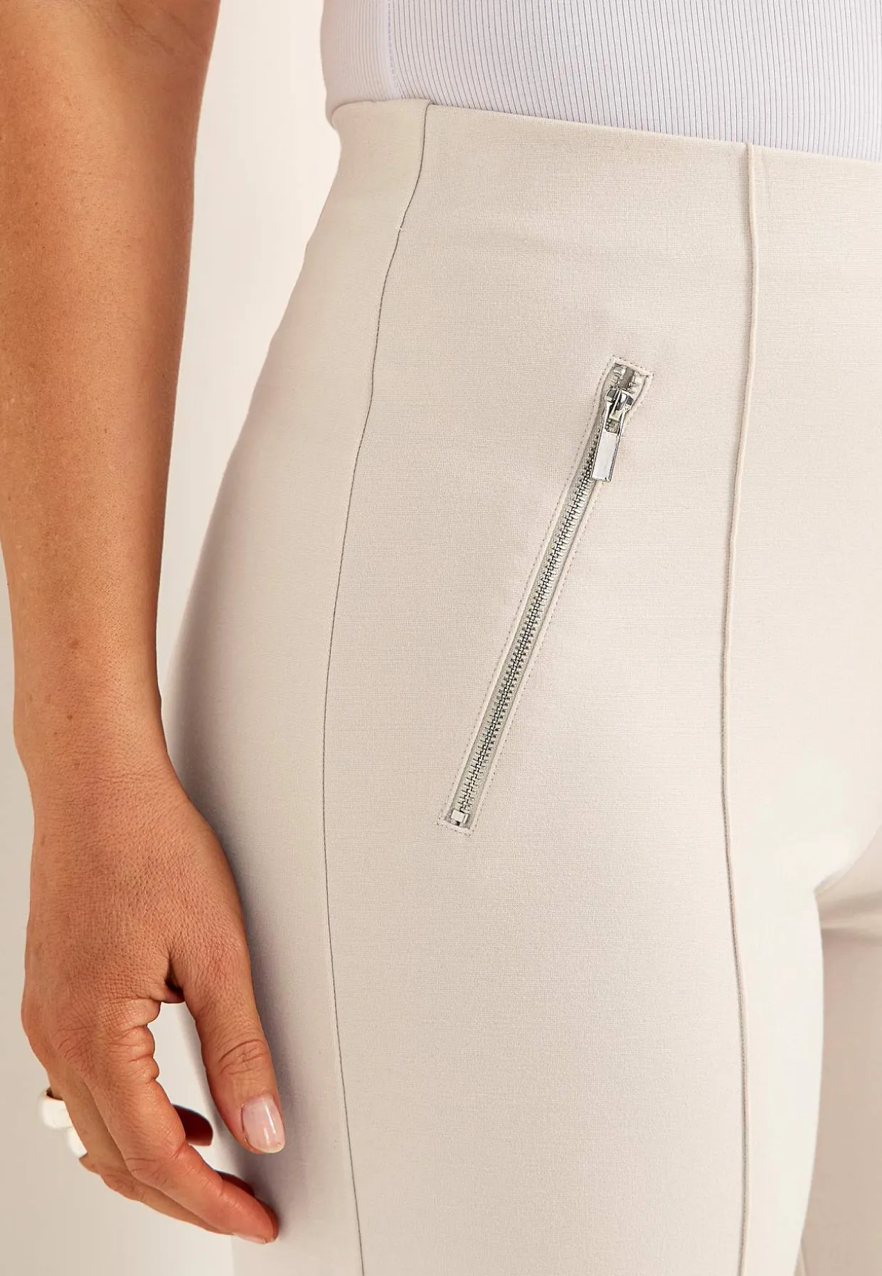 Brede bukser i Punto di Roma jersey Lisa