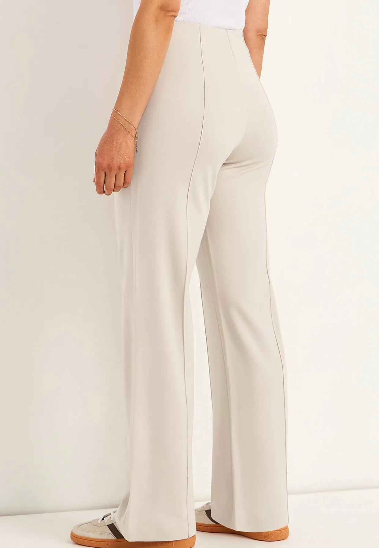 Brede bukser i Punto di Roma jersey Lisa