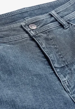 Brede jeans i denim med superstræk Sara