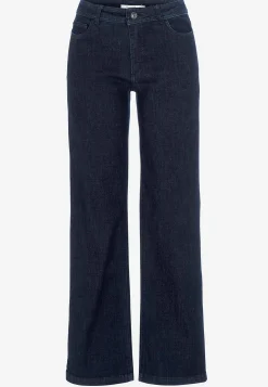 Brede jeans i denim med superstræk Sara